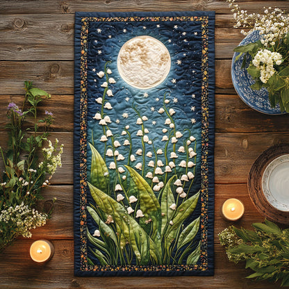 Moonlit Blossom CW2105353CL Quilted Table Runner