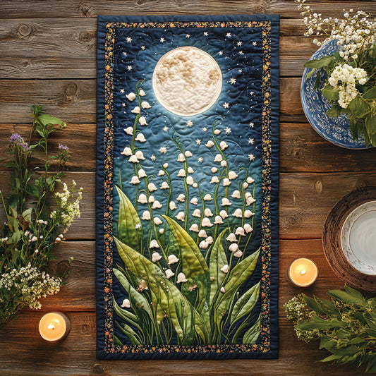 Moonlit Blossom CW2105353CL Quilted Table Runner