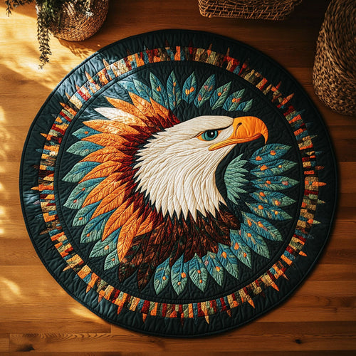 Eagle Head WY2904059CL Quilted Round Mat