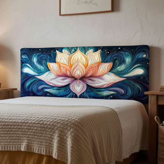 Eternal Lotus Mandala KL1112001CL Quilted Headboard Slipcover