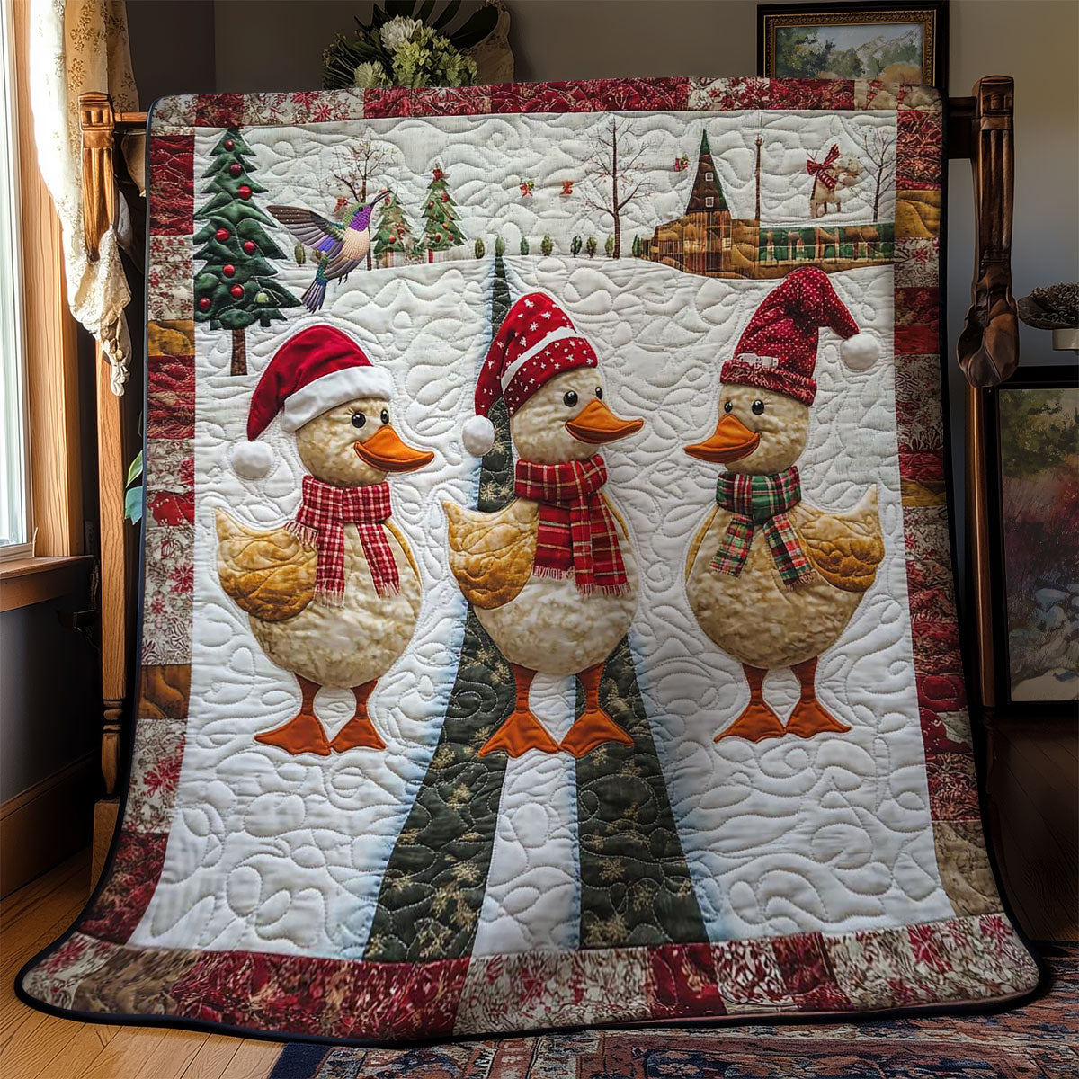 Christmas Ducks Delight WN1312016CL Quilt