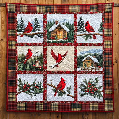 Christmas Glow Cardinal WN0711017CL Quilt