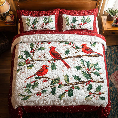 Cardinal In Tree WY2202008CL Duvet Cover Set