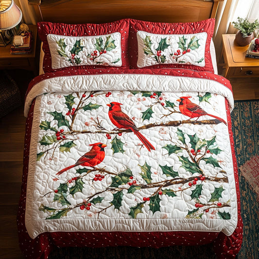 Cardinal In Tree WY2202008CL Duvet Cover Set