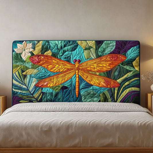 Vibrant Dragonfly QA1812005CL Quilted Headboard Slipcover