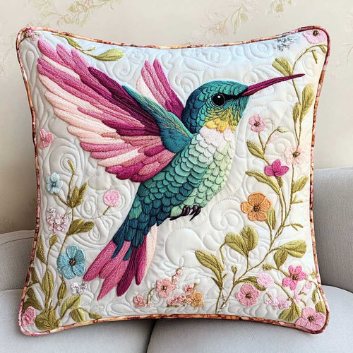 Brilliant Hummingbird CQ1904013CL Quilt Pillow Case