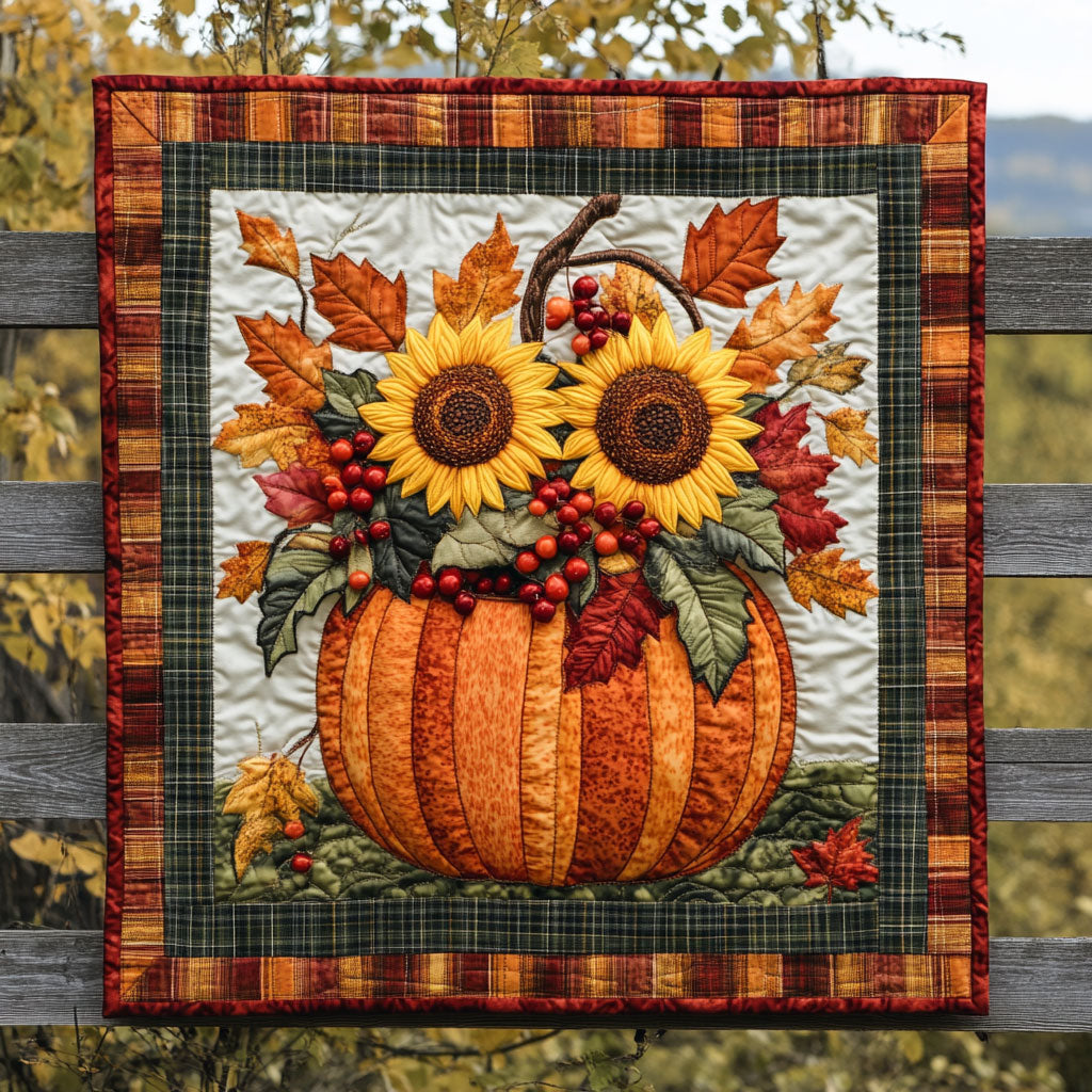 Sunflower Joy Flower WN1408108CL Quilt