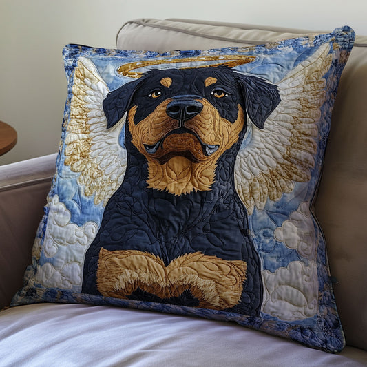 Angle Rottweiler WX0601090CL Quilt Pillow Case