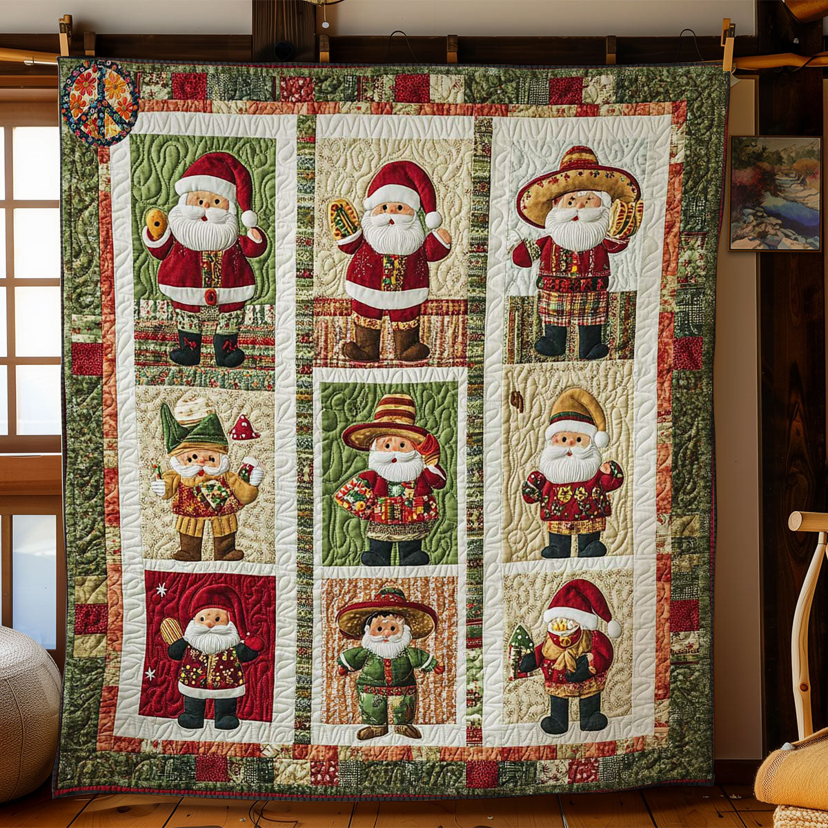 Feliz Navidad Santa WN2311013CL Quilt