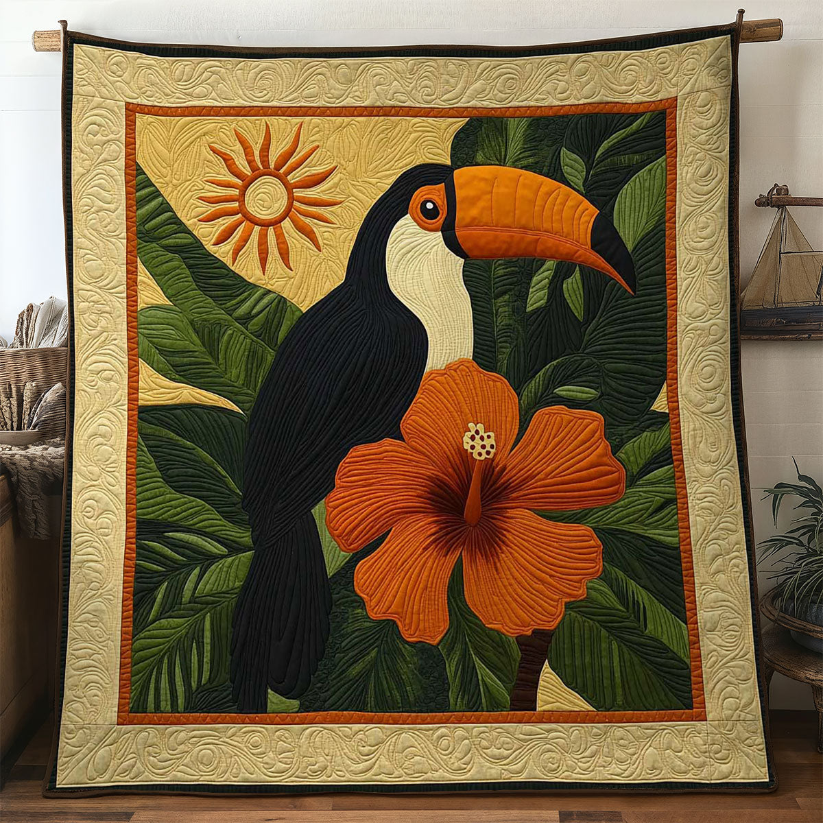Jungle Toucan WN1104024CL Quilt