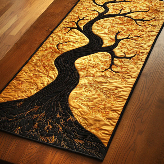Ancient Tree In Sunset WY2804021CL Quilted Table Runner