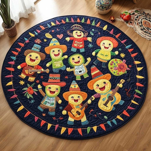 Viva Mexican WN2103003CL Quilted Round Mat