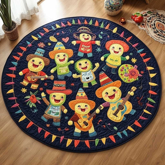 Viva Mexican WN2103003CL Quilted Round Mat