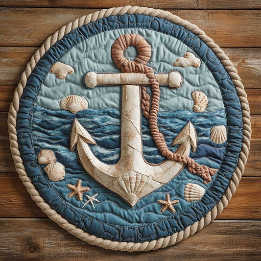Sea Colors CQ0905015CL Quilted Round Mat