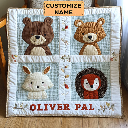 Cuddle Buddies WJ2907004CL Personalized Baby Quilt