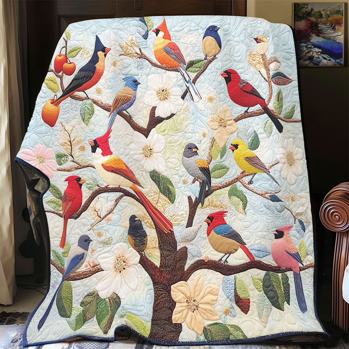 Bird Tree WX2401002CL Quilt