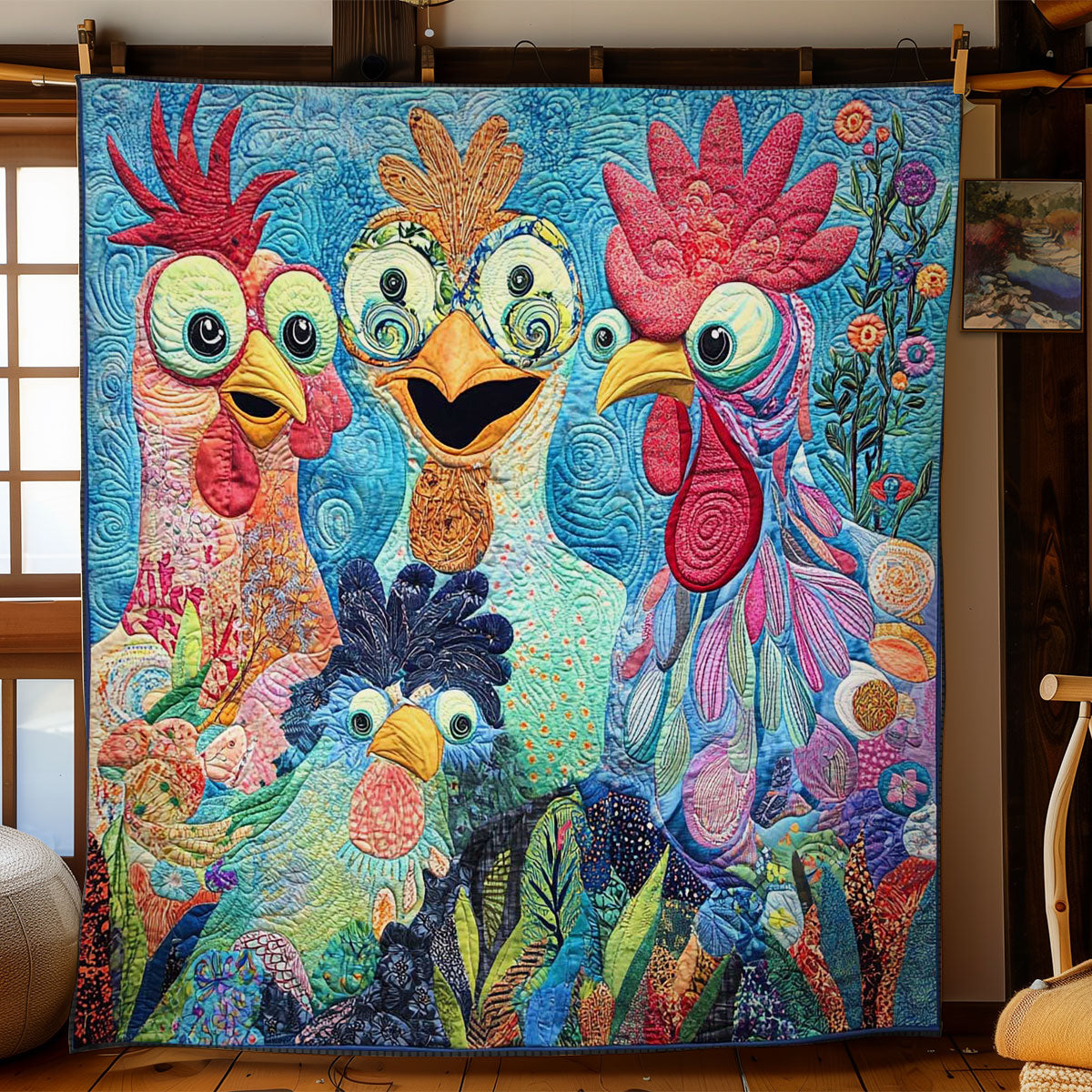 Wacky Chicken WN0403005CL Quilt