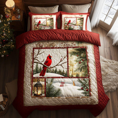 Snowfall Cardinal WN0711056CL Duvet Cover Set