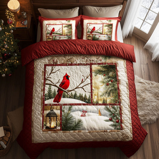 Snowfall Cardinal WN0711056CL Duvet Cover Set