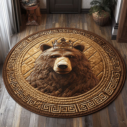 Bearcrest Emblem CP3107048CL Quilted Round Mat