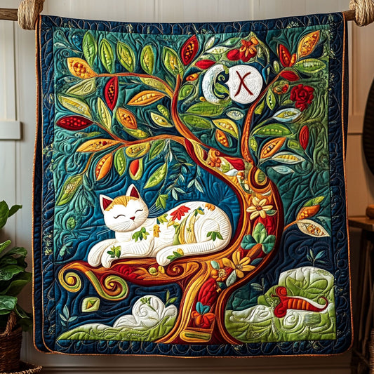 Dreamy Catnap Tree WY2807041CL Quilt