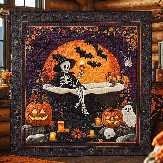 Cozy Witch Skeleton WN2008011CL Quilt