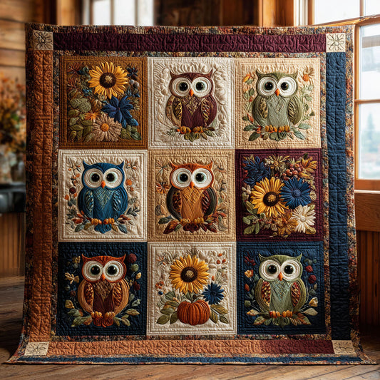 Owl Fall Charm CW0708049CL Quilt