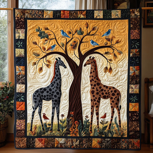 Giraffe Family WY1808004CL Quilt
