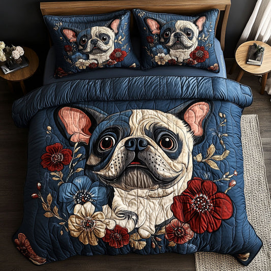 Puppy In Flower WY2602012CL Duvet Cover Set