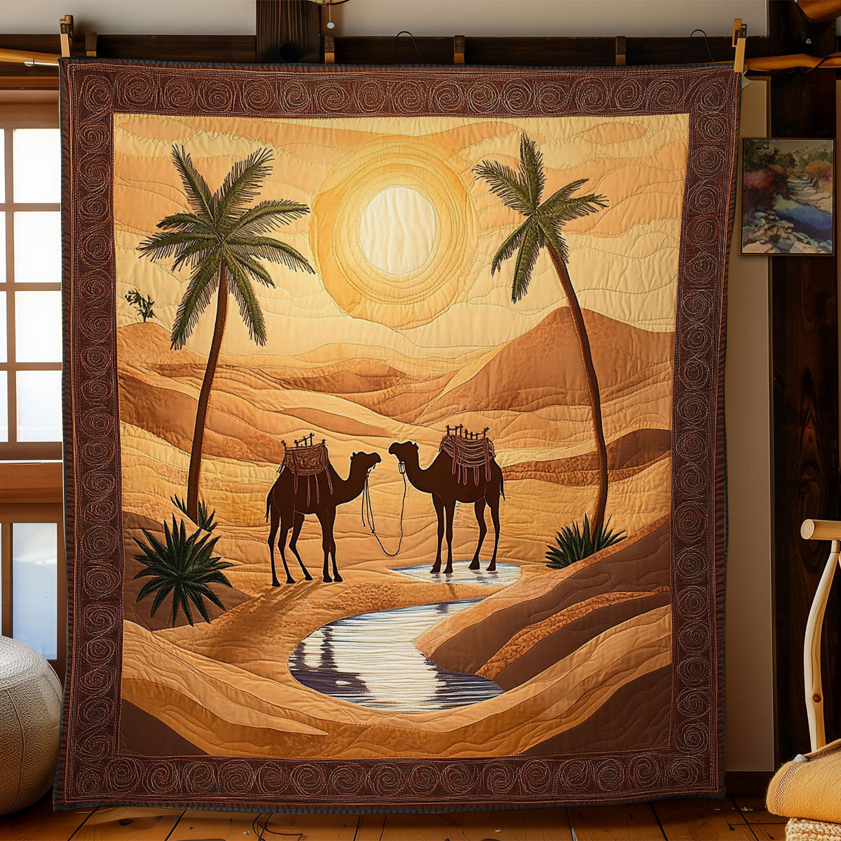 Camel In Desert WY1903003CL Quilt