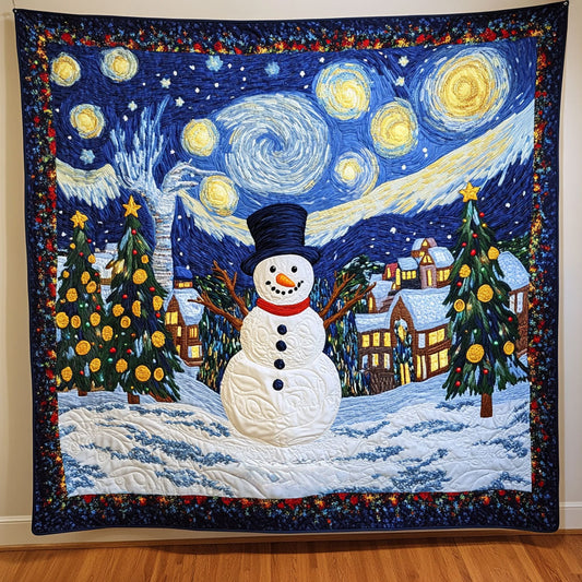 Warm Starry Snowman WN0511111CL Quilt