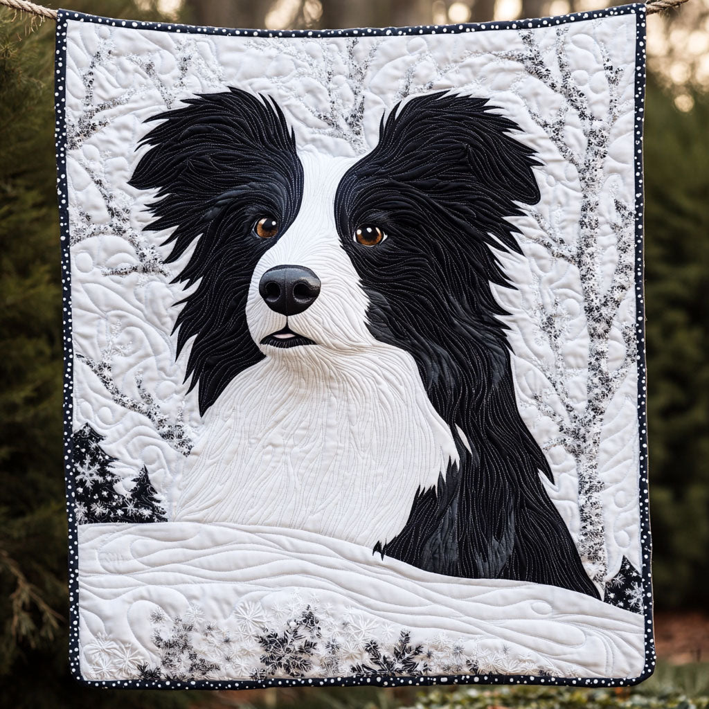 Border Collie Snow WT1901030CL Quilt