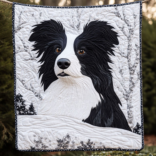 Border Collie Snow WT1901030CL Quilt