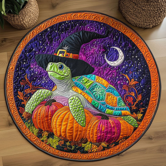 Moonlit Turtle WN1308078CL Quilted Round Mat