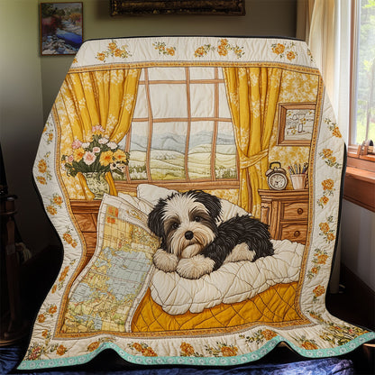 Gentle Yorkshire Terrier WX2512022CL Quilt