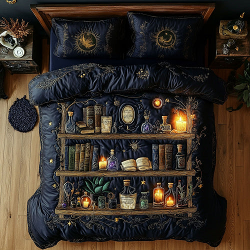 Enchanted Apothecary Shelves CW0708038CL Duvet Cover Set