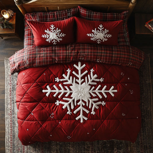 Candy Snowflake Blocks WN1107004CL Duvet Cover Set