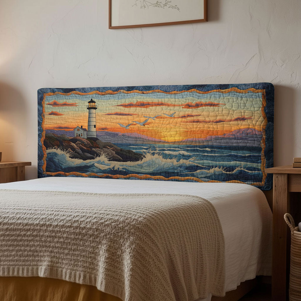 Lighthouse Ocean Whisper WN1112164CL Quilted Headboard Slipcover