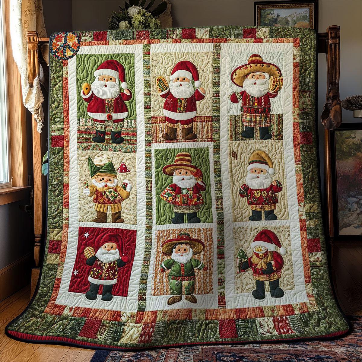 Feliz Navidad Santa WN2311013CL Quilt