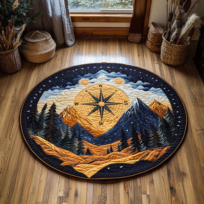 Compass Peak WY1605027CL Quilted Round Mat