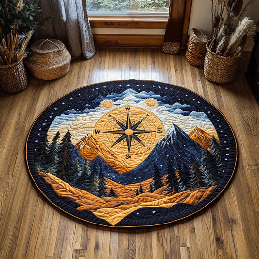 Compass Peak WY1605027CL Quilted Round Mat