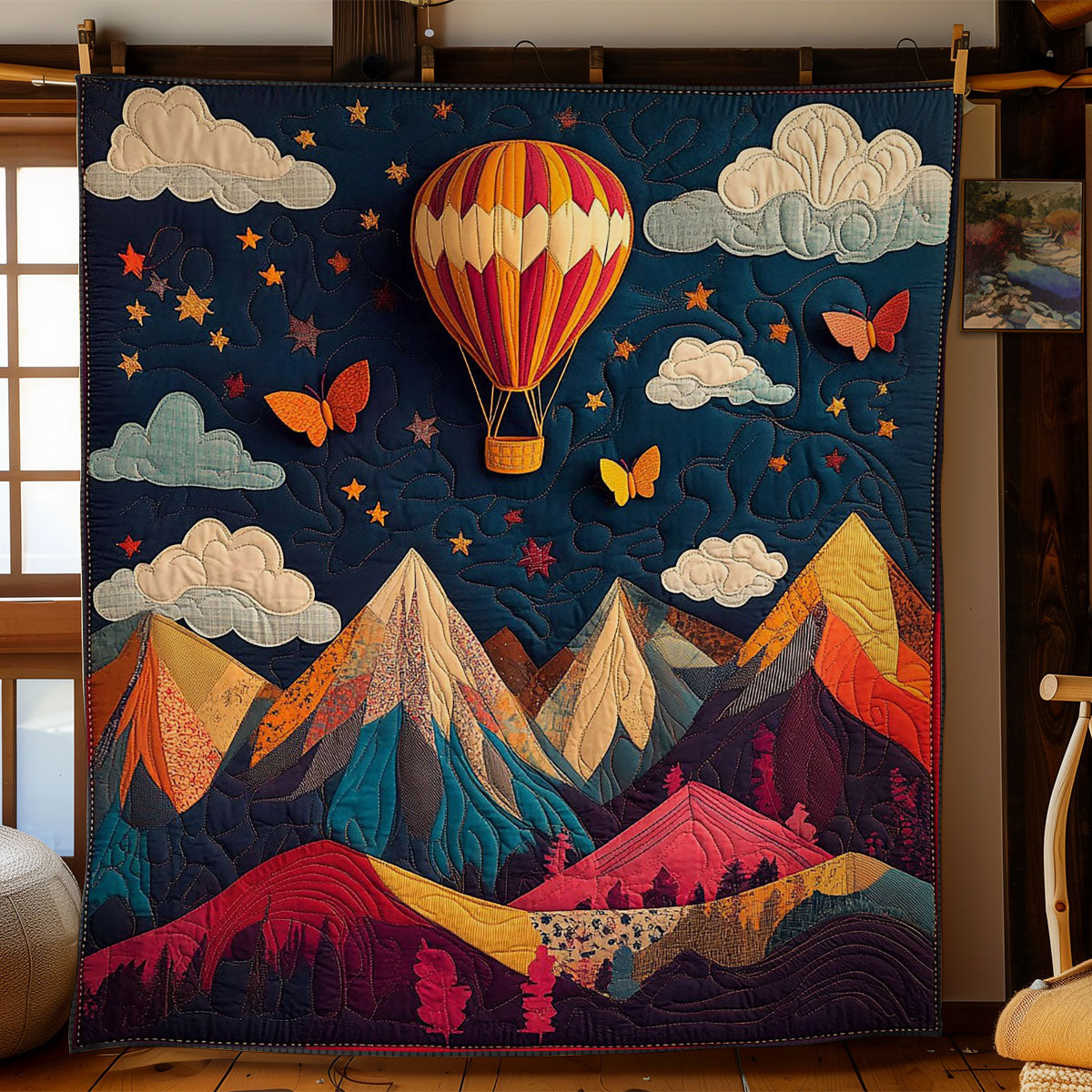 Geometric Landscape WY2103008CL Quilt