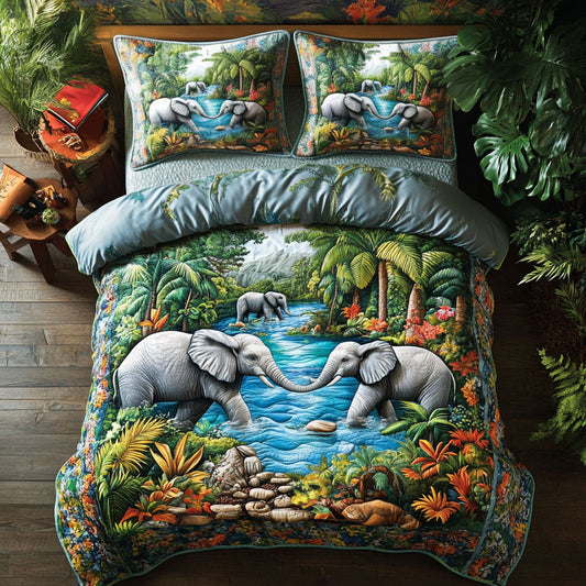 Tropical Elephant WJ2204019CL Duvet Cover Set