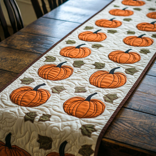 Pumpkin WJ0505021CL Quilted Table Runner