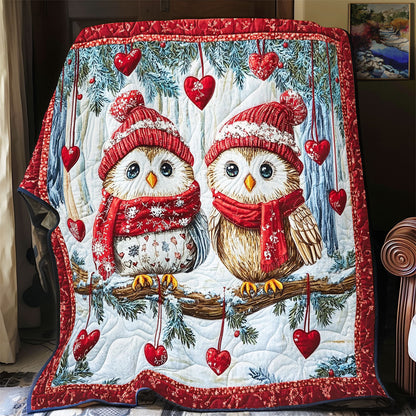 Couple Owl In Valentine WY1701029CL Quilt