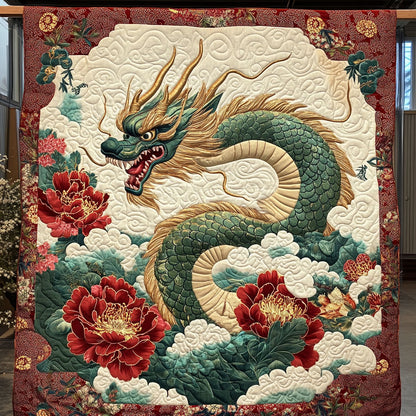 Dragon Peony Dance CW2107009CL Quilt