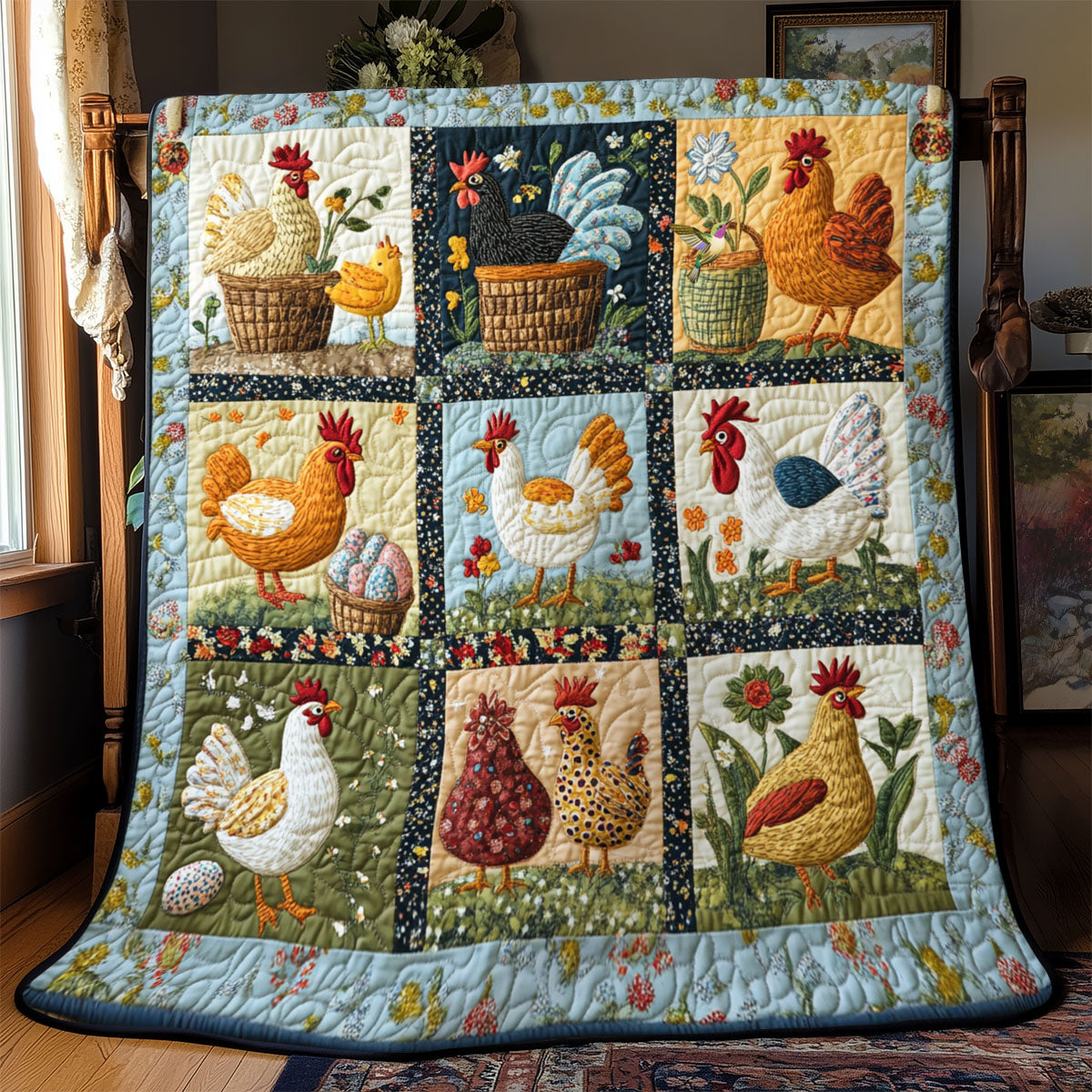 Chicken Farm YR1210010CL Quilt