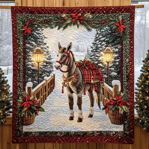 Merry Donkey CW1111034CL Quilt