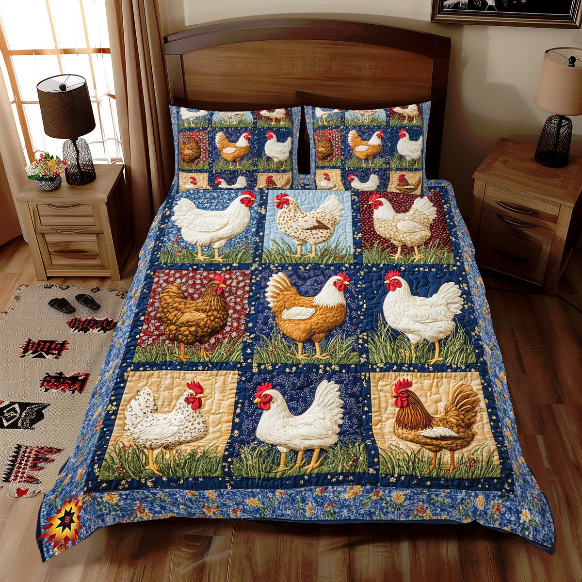 Bright Chicken WX2612073CL Duvet Cover Set