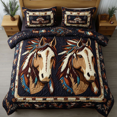 Native Horse Charm CW0801038CL Duvet Cover Set